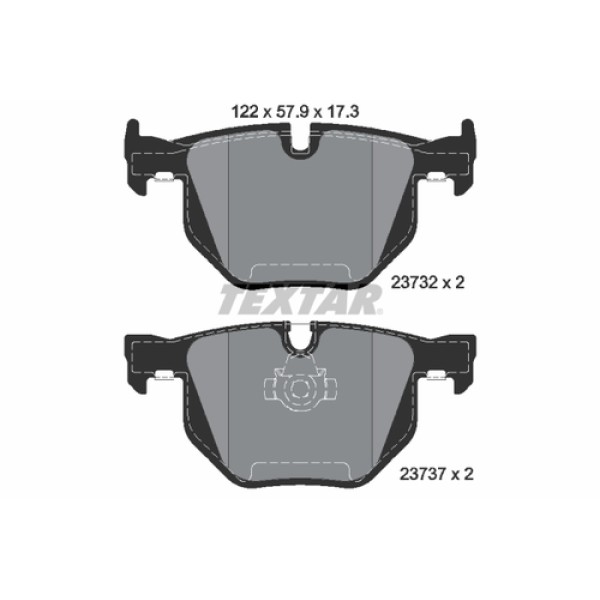 TEXTAR 2373201 FREN BALATASI ARKA BMW E60-E61-E63-E64 BM 03-9 