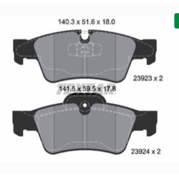 TEXTAR 2392301 FREN BALATASI 164 ARKA ML320 CDI 
