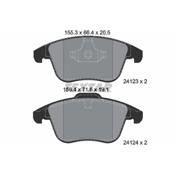 TEXTAR 2412301 FREN BALATASI ON BMW FREELANDER 2-EVOQUE BM 11-19 