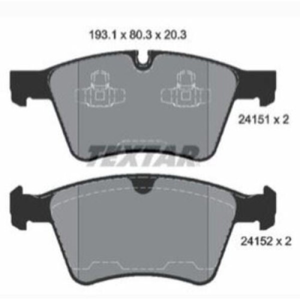 TEXTAR 2415101 FREN BALATASI ON MERCEDES 350-420 CDI R-GL SERISI 