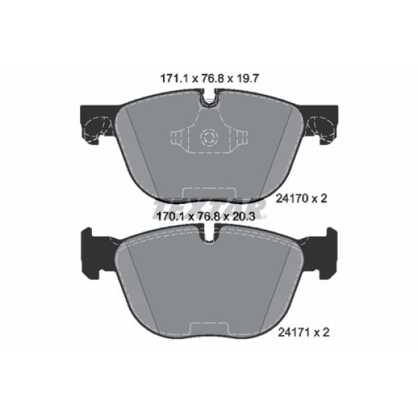 TEXTAR 2417001 FREN BALATASI ON BMW X5 E70-X5 F15-X6 E71-X6 F16 BM 07-18 