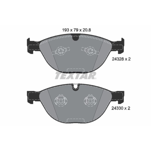TEXTAR 2432801 FREN BALATASI ON BMW E60-61-63-64 M5 03-9 