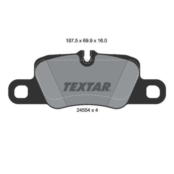 TEXTAR 2455402 FREN BALATASI ARKA FDB4713-GDB1849 VW PANAMERA BM 10 > 