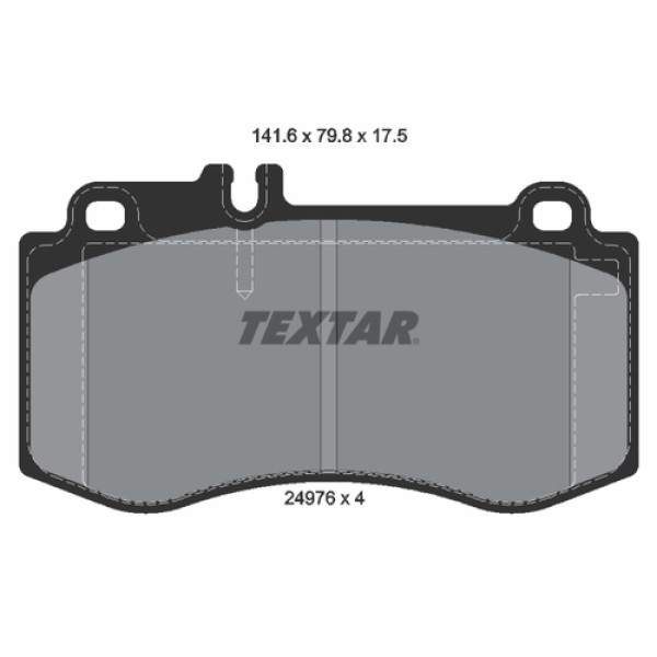TEXTAR 2497601 FREN BALATASI ON MERCEDES 212-218 4MATIC 09-14 