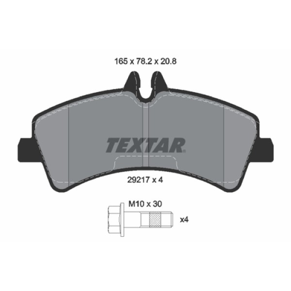 TEXTAR 2921702 FREN BALATASI SPR906CRAFTER ARKA 515 CDI 