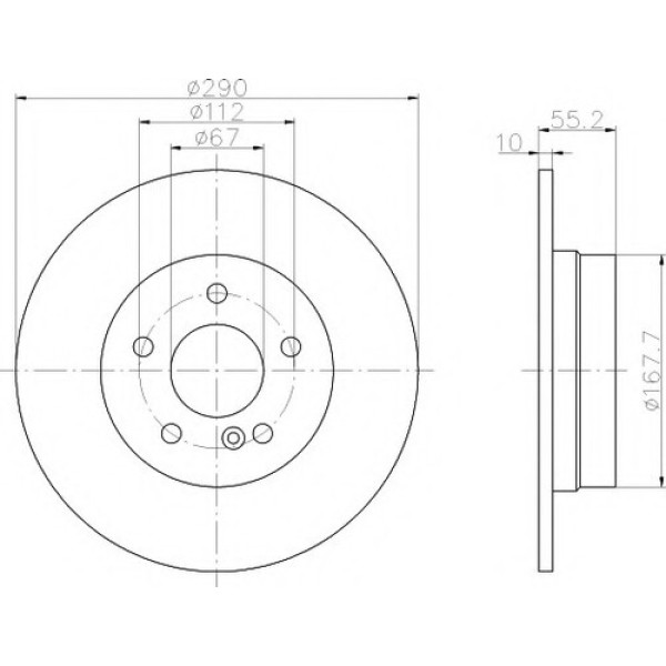 TEXTAR 92072703 FREN DISKI ARKA KOMPRESSOR MERCEDES W210-203-209 BM 07-9 