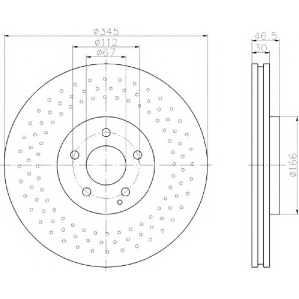 TEXTAR 92123703 FREN AYNASI ON 320CDI-350 MERCEDES 
