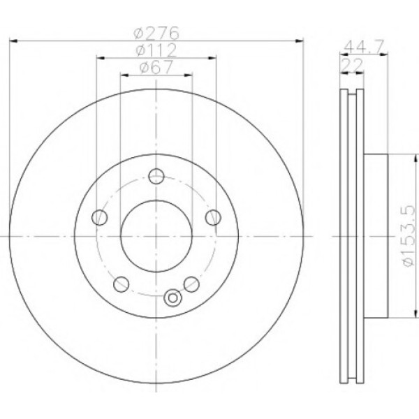 TEXTAR 92131903 FREN DISKI ON BENZINLI MERCEDES W169-245 M 266 04-10 