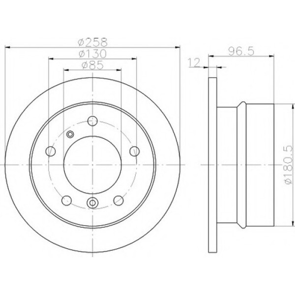 TEXTAR 92137503 FREN DISKI ARKA 09102-FCR230A-DF4087S(ADET FIYAT) VW LT-SPRINTER BM 96-05 