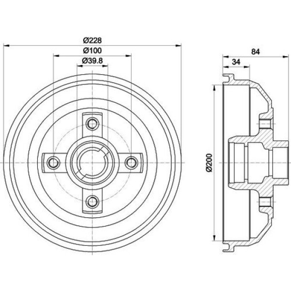 TOPRAN 200765001 FREN KAMPANASI ARKA ABS SIZ CORSA A-B 