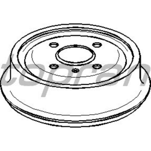 TOPRAN 200930001 FREN KAMPANASI OPEL ASTRA F-G VECTRA A 