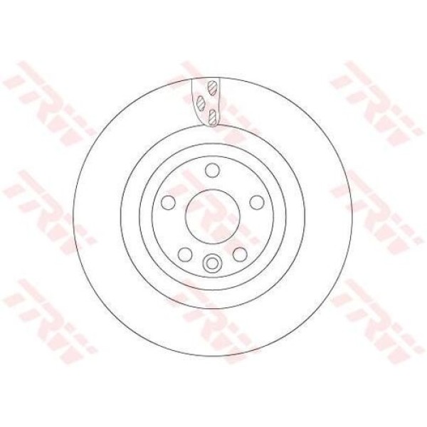 TRW DF6706S FREN DISKI ARKA DISCOVERY SPORT 15> VELAR 17> 