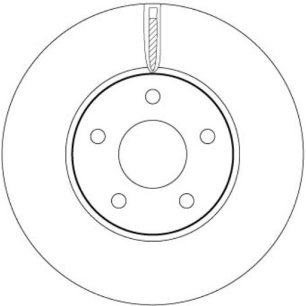 TRW DF6975 ON FREN DISK AYNA FOCUS IV 17 
