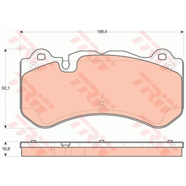 TRW GDB1710 ON BALATA SL R230 05-12 