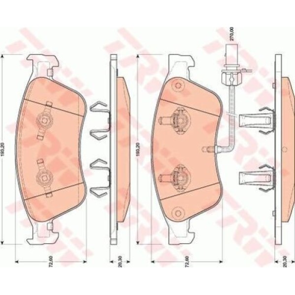 TRW GDB1811 ON FREN BALATASI A8 05-10 