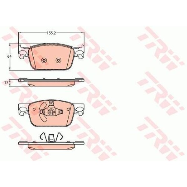 TRW GDB2127 ON FREN BALATASI AUDI A4 1.4 TFSI 2.0 TFSI 15> A5 1.4 TFSI 2.0 TFSI 16> 