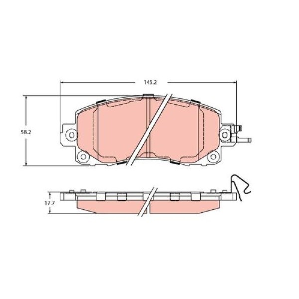 TRW GDB2216 DISK BALATA 