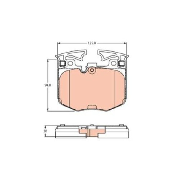 TRW GDB2260 FREN BALATASI ON BMW G30 G20 G01 G02 G05 G06 G07 G29 G11 G12 G14 G15 G16 Z4 II20 
