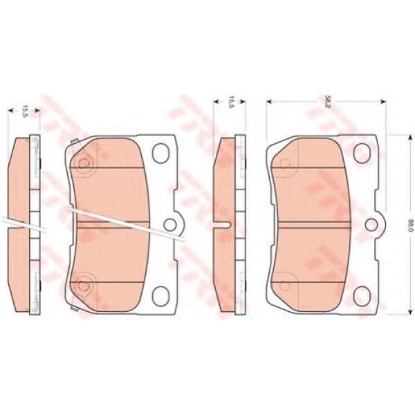 TRW GDB3399 ARKA BALATA LEXUS GS 05-11 LEXUSIS 05-13 