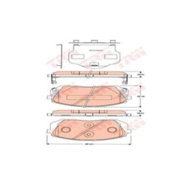 TRW GDB3461 ON FREN BALATASI HYUNDAI TUCSON 2015> IX35 10> SONATA 2014> I40 11> KONA 1.6 T-GDI 2016> KIA SOUL 2015> SPORTAGE 10>15> CARENS 06-12 CEED 1.4 T-GDI 1.6 T-GDI 15> 
