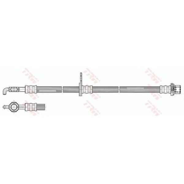 TRW PHD533 FREN HORTUMU ON SOL TOYOTA AVENSIS 1.6 1.8 VVTI 2.0 D4D 2003> 