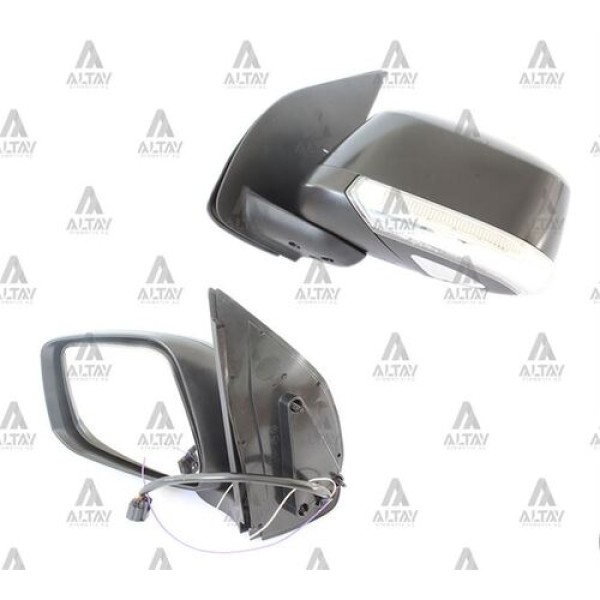 TAIWAN 963024X10B AYNA DIS DIKIZ PICKUP 08 NAVARA ELEKTRIKLI ISITMALI SINYALLI OTOMATIK KATLANIR SIYAH SOL 