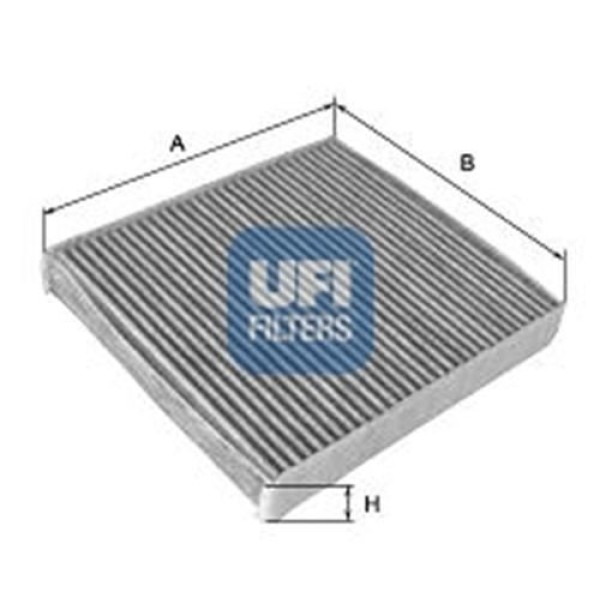 UFI 54.109.00 POLEN FILTRESI POLO3-POLO CLASSIC-GOLF3-GOLF4-BORA-A3-TOLEDO 97-04 -PASSAT 01-05 KARBONLU 