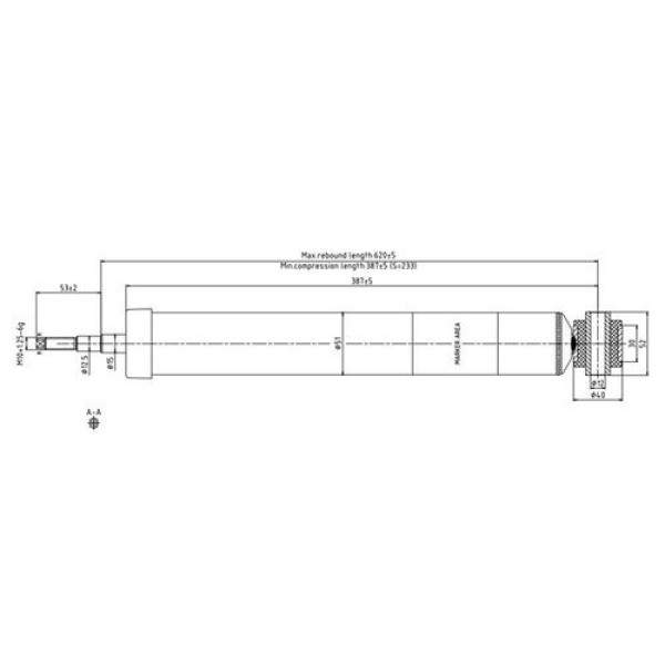 VOTTO 1059G AMORTISOR ARKA SAG SOL EGEA 1.3 MJT 2014 