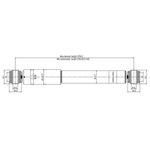 VOTTO 1251G AMORTISOR ARKA SAG-SOL PARTNER 1.4I 1996-2007 