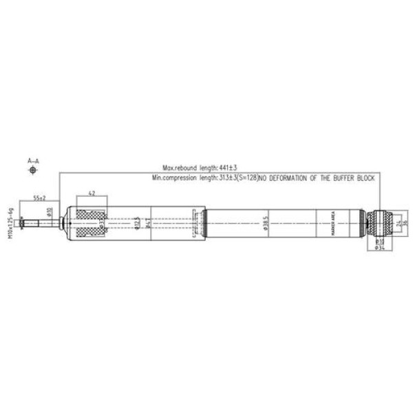 VOTTO A-1405G AMORTISOR ARKA SAG-SOL CORSA C 1.3 C TDI 2000-2006 DAR DELIK 