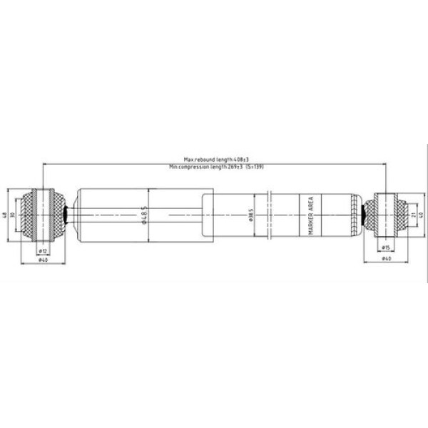 VOTTO 1449G AMORTISOR ARKA SAG-SOL COMBO C 1.3 C TDI 2001-2005 