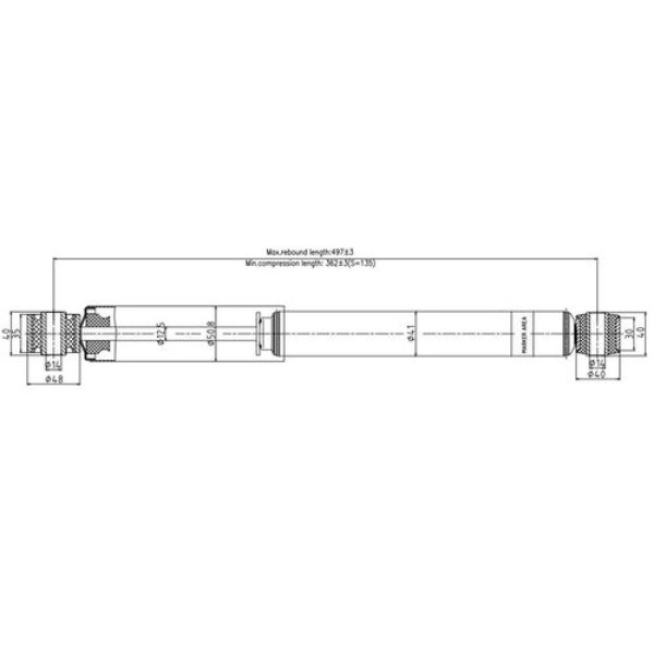 VOTTO 2243G AMORTISOR ARKA W638 VITO 96>02 