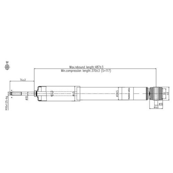 VOTTO 2245G AMORTISOR ARKA 169-245 2004-12 317 337-314 155 
