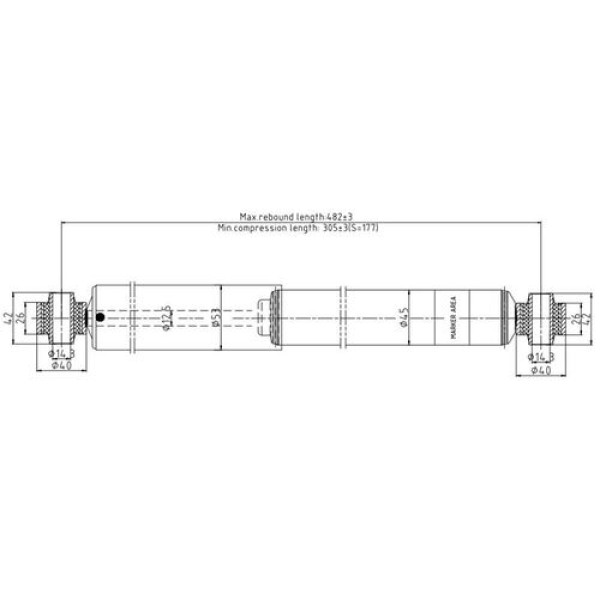 VOTTO 3815G AMORTISOR ARKA SAG-SOL SORENTO 2.5 CRDI 2002-2009 