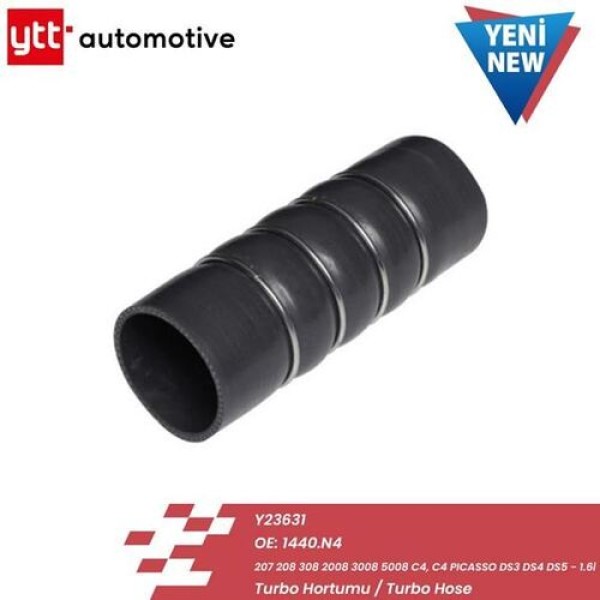 YTT 23631 TURBO HORTUMU P207 P208 P308 P2008 P3008 P5008 C4 C4 PICASSO DS3 DS4 DS5 1.6 I 