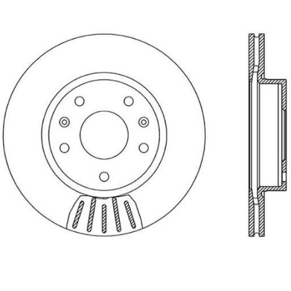 YAVUZSAN 62265 ON FREN DISKI LAND ROVER FREELANDER 00> 277X21X66.2-5DL 