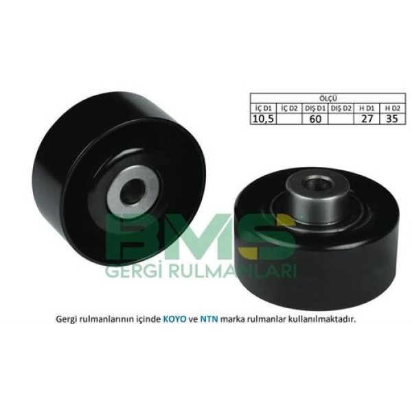 BMS 110D Alternatör Gergi Rulmanı Ford Tourneo Connect 04 14 1.8 TDCI 1308227