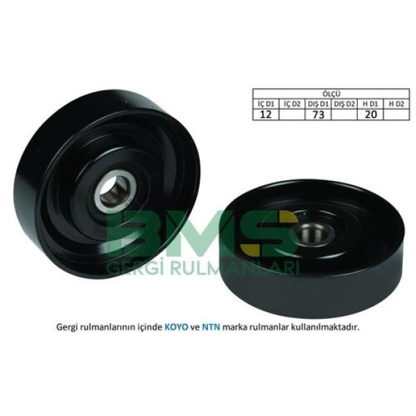 BMS 115 Alternatör Gergi Rulmanı (12x73x20) Accent 1.5CRDI 9782422001 