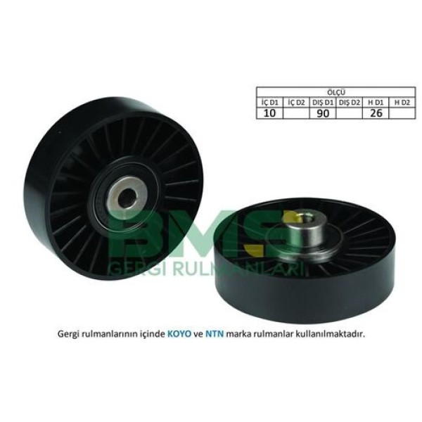 BMS 181 Alternatör Gergi Rulmanı (10x90x26) Brava Bravo Coupe Marıa Punto Alfa 155 145 146 156146 532036920 