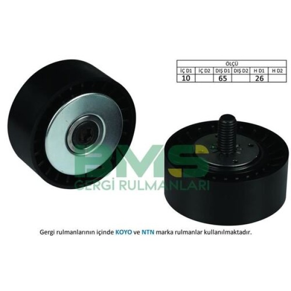 BMS 309 Alternatör Gergi Rulmanı 11x65x26 Plastik Chevrolet Captiva Cruze Epica Lacetti Nubira Op 96440326 