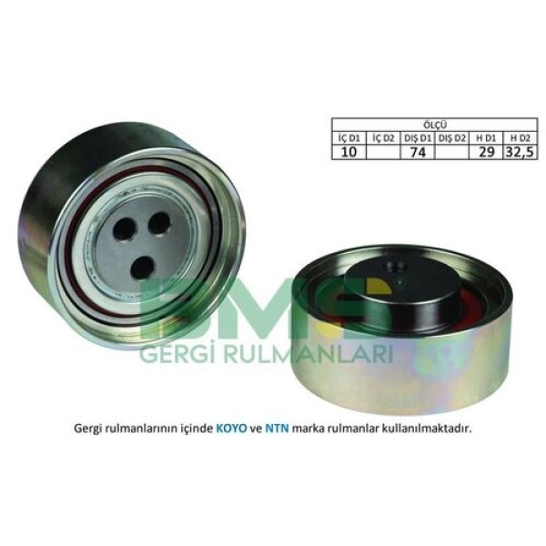 BMS 426 Alternatör Gergi Rulmanı 10x74x29 32.5 Demir Mitsubishi Fuso Canter Euro 4 MK667793