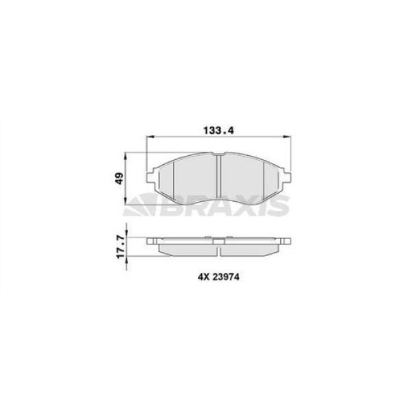 Braxis AA0085 Ön Fren Balatası Kalos Aveo T200 T249 94566892 