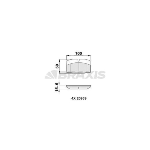Braxis AA0192 Ön Fren Balatası Corsa A Omega A Vectra A Kadett E 1605787