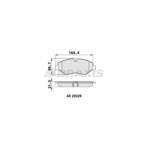 Braxis AA0244 Ön Fren Disk Balata Daily III C L S Tüm Modeller 05 06- 42555881 