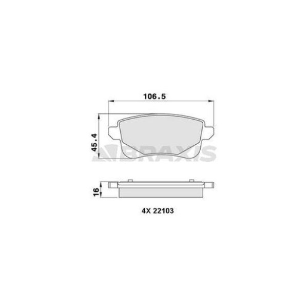 Braxis AA0272 Arka Fren Balatası Grand Scenic III 13- 440608061R 