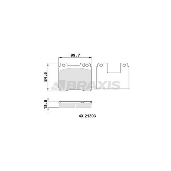 Braxis AA0306 Fren Balatası Ön S-Class W140 91-98 C140 92-98 A0024200420 