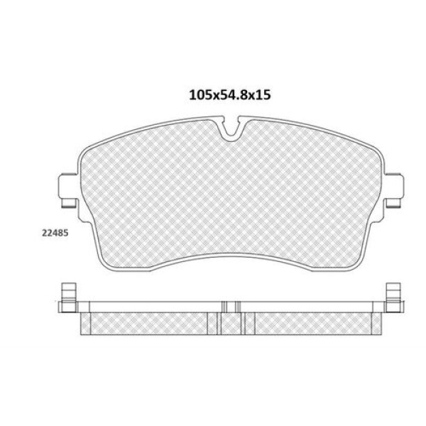 Braxis AA0875 Fren Balatası Ön Range Rover 13-Range Rover Sport 14-Discovery 5 17- LR110409