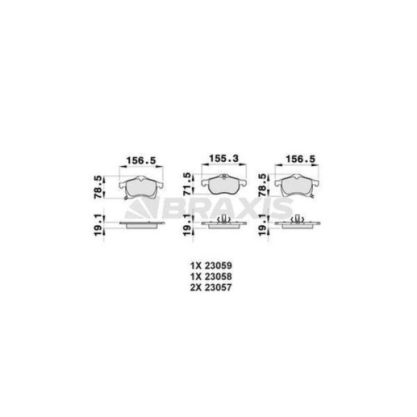 Braxis AB0031 Ön Fren Balatası Astra G Corsa C Zafira B 1605009
