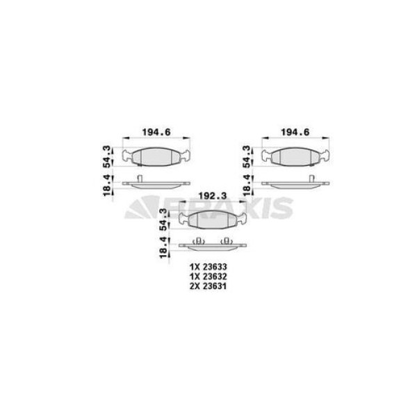 Braxis AB0396 Ön Fren Balatası Jeep Grand Cherokee II 5018592AA