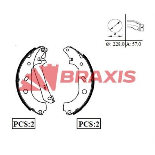 Braxis AC0037 Arka Fren Balatası Pabuç Connect 1.8TDCI 02-12 1365486 